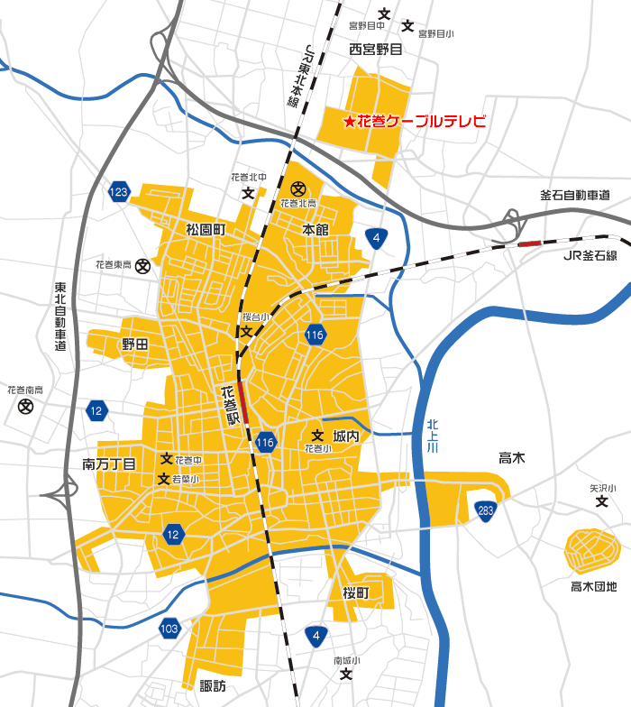 サービスエリア地図